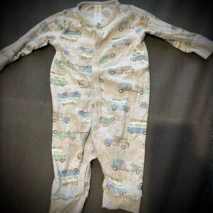 Gerber Gray One Piece with Colorful Car Print